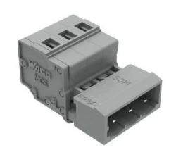 Wtyk MCS-MIDI Classic 3-biegunowy szary raster 5mm 231-603/018-000 /100szt./