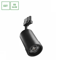 PAVA BASIC NA SZYNOPRZEWÓD 3F 20W CCT 230V 20-45ST IP20 RA80 84X136X185MM CZARNY