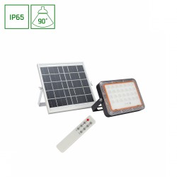 Solarny naświetlacz LED NOCTIS SOLARIS 2 FLOODLIGH 50W CW 230V 90st IP65 IK04 168x126x35mm+210x200x17mm BLACK 3 years warranty