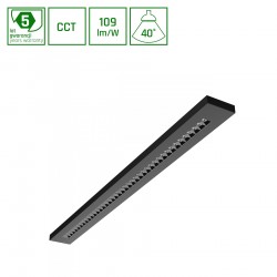 Oprawa oświetleniowa natynkowa WLD PLANK 20W/30W/40W CCT 230V 40° IP20 1195X100X25 CZARNY