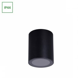 Oprawa natynkowa CHLOE GU10 250V IP44 70X90MM CZARNY OKRĄGŁA NIERUCHOMA