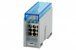 Blok rozdzielczy VBR 250A-9 (1x35 / 9x16) Al/Cu - niebieski