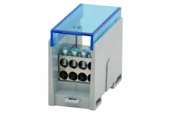 Blok rozdzielczy VBR 300A-8 (1x50 / 8x16) Al/Cu - niebieski