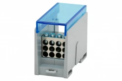 Blok rozdzielczy VBR 300A-12 (1x50 / 12x10) Al/Cu - niebieski