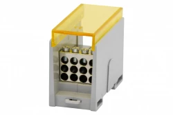 Blok rozdzielczy VBR 300A-12 (1x50 / 12x10) Al/Cu - żółty