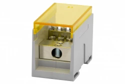Blok rozdzielczy VBR 400A-8 (1x50 / 8x25) Al/Cu - żółty