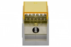 Blok rozdzielczy VBR 400A-16 (1x50 / 16x10) Al/Cu - żółty