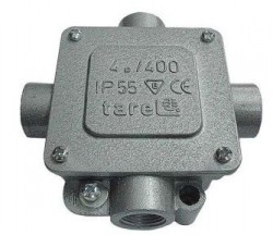 Puszka odgałęźna metalowa 5-torowa 16mm2 4 wejścia IP55 068-III