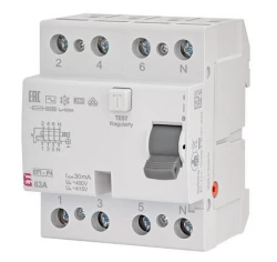 Wyłącznik różnicowoprądowy 4P 63A 0,03A EFI-P4 AC 63/0.03 002061613