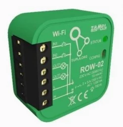 SUPLA Odbiornik dopuszkowy WI-FI 2-kanałowy dwukierunkowy ROW-02 SPL10000003