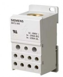Blok rozdzielczy 250A 1P 690V 1x35-120mm2 2x2,5-25mm2 5x2,5-16mm2 4x2,5-10mm2 DIN 5ST2508