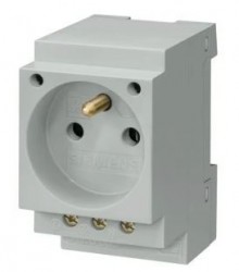 Gniazdo modułowe 2P+Z 16A 230V CEE7 z bolcem 5TE6803