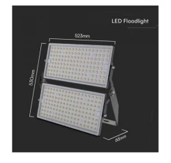 Projektor LED SMD 500W 67500lm 6500K IP65 Czarny Diody SAMSUNG 5 LAT GWARANCJI 23617