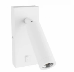 MADARA SLIM MR11 SWITCH SCONCE 230V IP20 38x95 + base140x60x25 WHITE