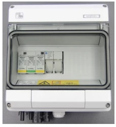 Zestaw przyłączeniowy PV - DC 1 łańcuch PV 1 SPD CITEL typu 2 1 podstawa bezpiecznikowa 2P DC KV PV DC2 B 600001/C