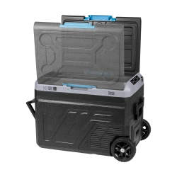 Profesjonalna lodówka turystyczna kompresorowa TEESA z funkcją mrożenia 50L DC12/24 AC 230V, duże koła i solidna rączka , Bluetooth, możliwość zasilan