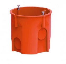 Puszka podtynkowa 60mm głęboka z wkrętami pomarańczowa PK-60 LUX 0206-51 (60szt)