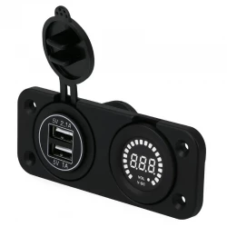 Ładowarka USB Solvian Dual Port 3.1A LED