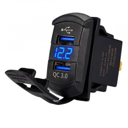 Ładowarka USB Solvian Dual Port USB LED QC3