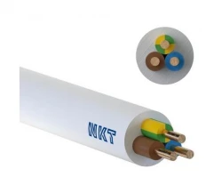 Przewód instalacyjny YDY 3x1,5 żo 450/750V biały (100m) 13025013 NKT