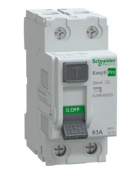 Wyłącznik różnicowoprądowy 63A 2P 30mA Typ A Easy9 Pro EZ9R49263