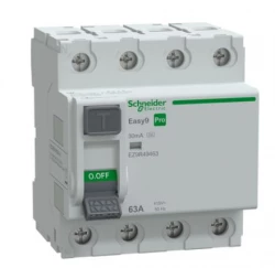 Wyłącznik różnicowoprądowy 63A 4P 30mA Typ A Easy9 Pro EZ9R49463
