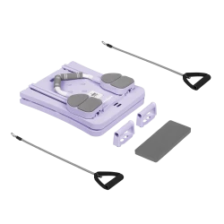 Domowy zestaw do pilates, wielofunkcyjny przyrząd do ćwiczeń fitness 9 w 1, kolor fioletowy RBA-3069-PU