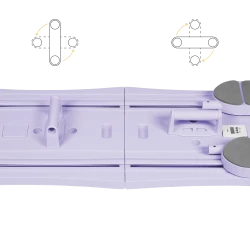 Domowy zestaw do pilates, wielofunkcyjny przyrząd do ćwiczeń fitness 9 w 1, kolor fioletowy RBA-3069-PU