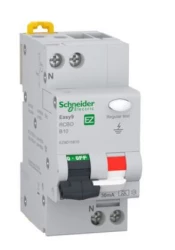 Wyłącznik różnicowo-nadprądowy B 10A 1P+N 30 mA typ A Easy9 Pro EZ9D15610
