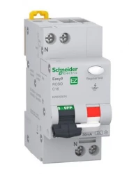 Wyłącznik różnicowo-nadprądowy C 16A 1P+N 30 mA typ A Easy9 Pro EZ9D55616