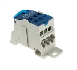Blok rozdzielczy UKK-160 160A Al/Cu na szynę TH35 lub powierzchnię płaską 1x70mm² + 1x16mm² / 6x16mm² 49.5260