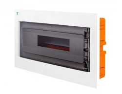 Rozdzielnica modułowa podtynkowa AREO RP 1×18 PE+N IP40 biała/dymna 3660-01