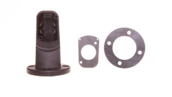 Cokół mocujący pionowy 70mm montaż boczny czarny 8WD4308-0CA