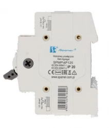 Przełącznik zasilania sieć–agregat I-0-II 4P 125A 230/400V na szynę DIN SPAMEL SPMP4P125