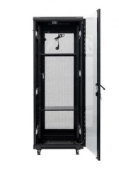 Szafa RACK 19″ stojąca 42U 600 × 600 mm czarna ALL IN ONE INL-RS-42U-6060-S-C Incobex