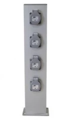 Kolumna zasilająca aluminiowa 500 mm 4× gniazdo 230 V 16 A IP54 PCE 9082151
