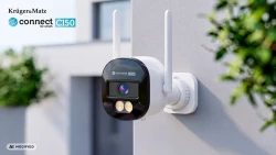 Kamera WiFi zewnętrzna 4Mpx 2K H.265 IR 15m Tuya Smart Life ONVIF PoE IP66 Kruger&Matz Connect C150 KM2219