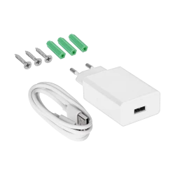 Kamera WiFi zewnętrzna 4Mpx 2K PTZ 360° podwójny obiektyw Tuya Smart Life tryb nocny AI audio Kruger&Matz Connect C180 KM2221