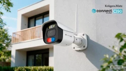 Kamera WiFi zewnętrzna 4Mpx 2K PTZ Tuya Smart Life Tracking ONVIF IP66 Kruger&Matz Connect C190 KM2222