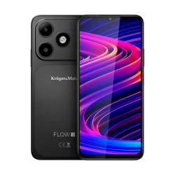 Smartfon Kruger&Matz FLOW 12 6,56″ 4/64GB Dual SIM NFC Android 16 5000mAh czarny KM05007-B