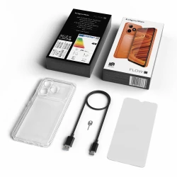 Smartfon Kruger&Matz FLOW 12 6,56″ 4/64GB Dual SIM NFC Android 16 5000mAh pomarańczowy KM05007-OR