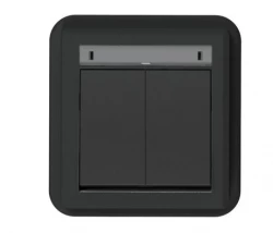 Łącznik świecznikowy podtynkowy 10AX 250V IP55 antracyt AQUANT 2K 5002-77 Elektro-Plast