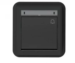 Przycisk dzwonkowy zwierny podtynkowy 10AX 250V IP55 antracyt AQUANT 2K 5005-77 Elektro-Plast