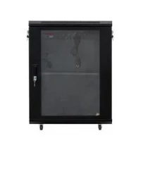 Szafa RACK 19″ wisząca 18U 600 × 600 mm z wyposażeniem czarna INL-RW-18U-6060-S-C Incobex