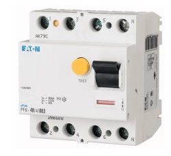 Wyłącznik różnicowoprądowy 4P 40A 0,1A typ AC PF6-40/4/01 286509