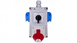 Zestaw instalacyjny z gniazdem 16A 3P+N+PE 2x2P+P ZI04R221