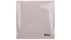Integro Flow Ramka pojedyncza z pokrywą z nadrukiem IP44 szara 0918282597
