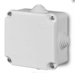 Puszka odgałęźna z zaciskami 5-torowa dla Cu do 2.5mm2 IP55 biała 88x88x60 PK-0 0223-00