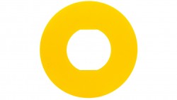 Tabliczka opisowa żółta okrągła fi60 bez opisu ZBY9101