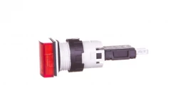 Przycisk sterowniczy 16mm kwadratowy LED czerwony z podświetleniem XB6CV4BB